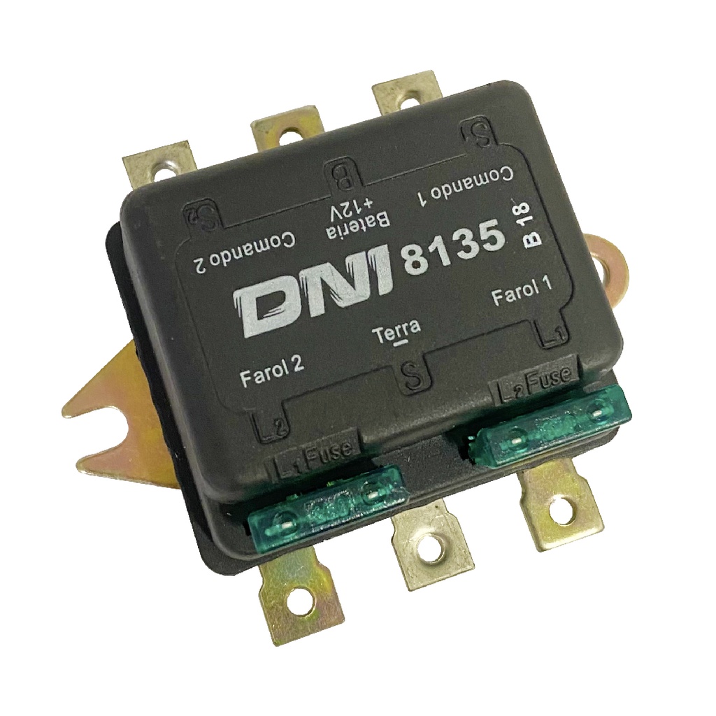 Relé Auxiliar Duplo De Farol 500w Universal 12v Dni8135