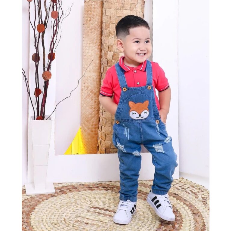 Jardineira Macacão Calça jeans infantil MASCULIN