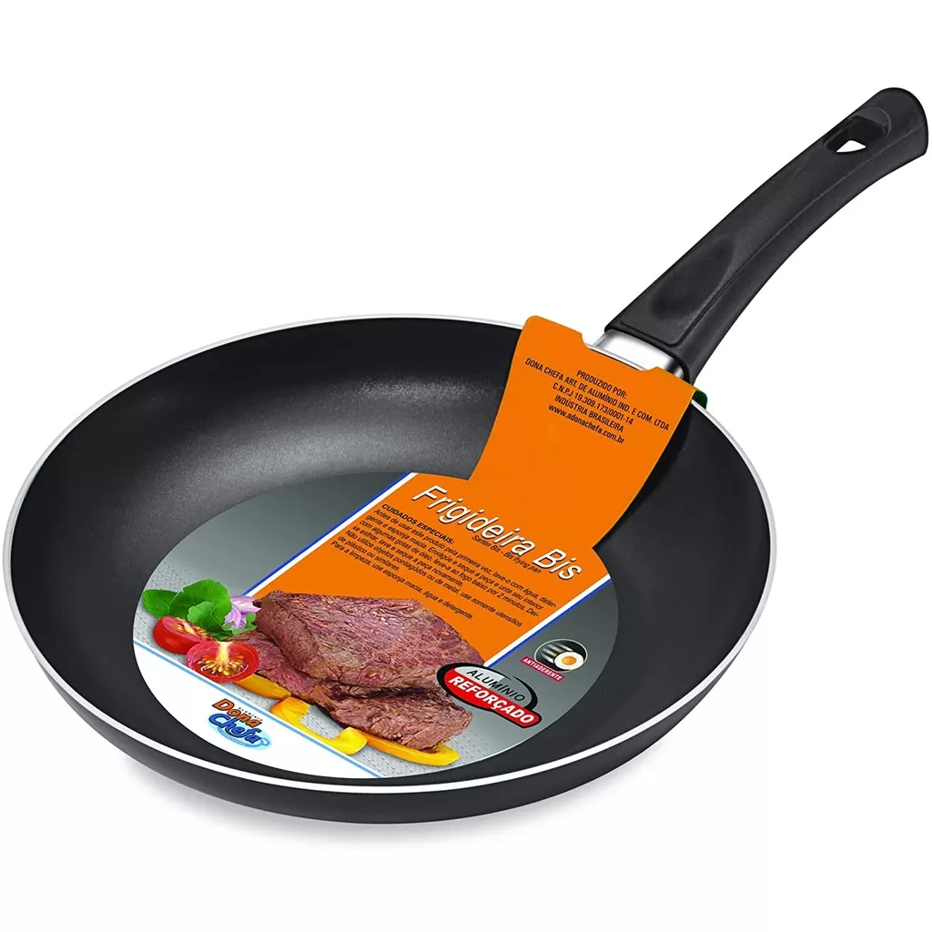 Frigideira BIS 24cm Aluminio Reforçado 0.041 Dona Chefa