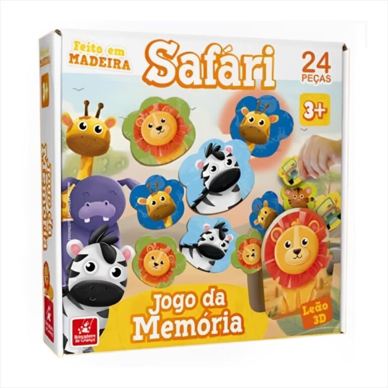 Jogo da Memória Safari 24 Peças – Brincade