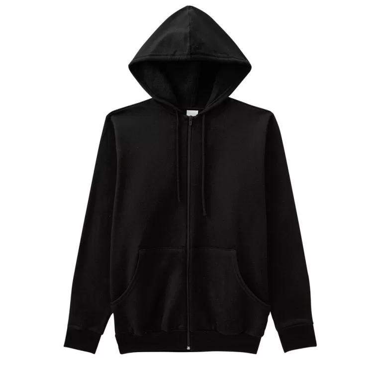Jaqueta Masculina ADULTO Preta  Com Punho Touca e 