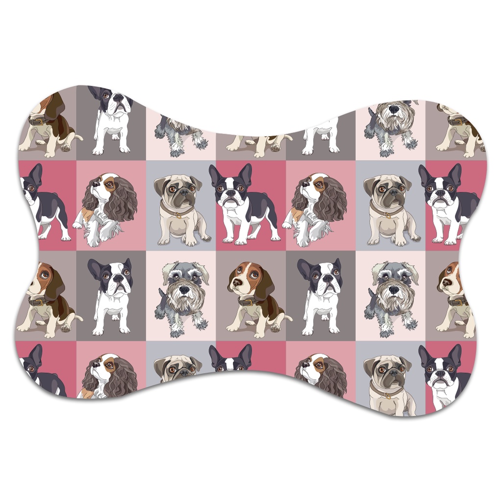 Tapete Pet Osso Raças Dogs Antiderrapante