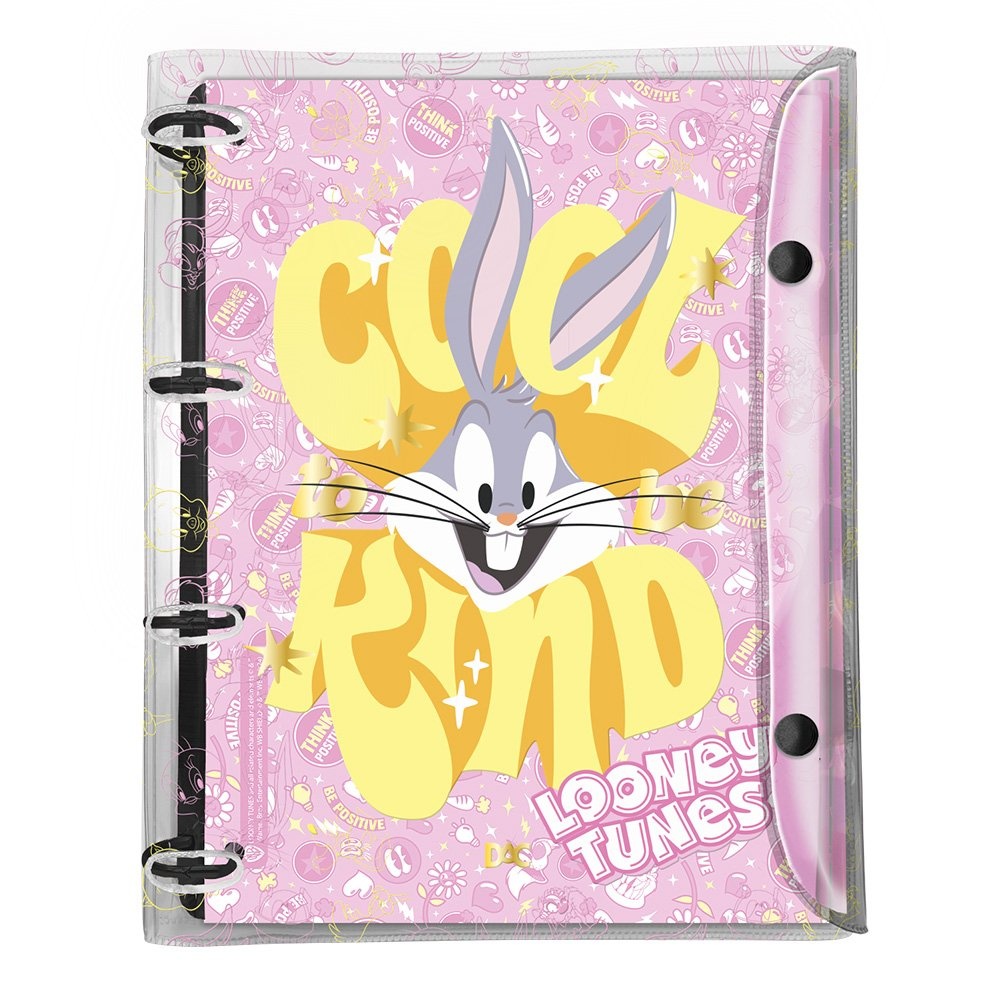 Fichário Universitário Cristal Looney Tunes C/192 Folhas DAC