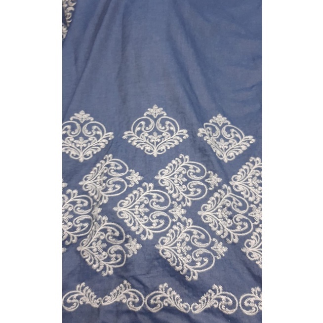 Tecido Jeans Leve Barrado 1 Mt Por 1,50 Largura
