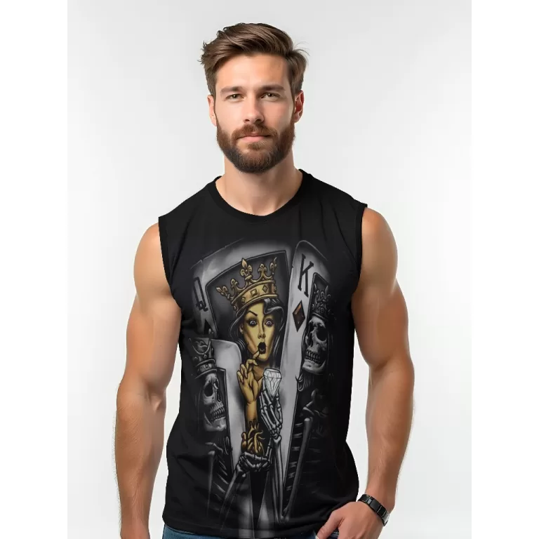 Camiseta Dry Fit Masculina UV 50+ Reis e Rainha Es