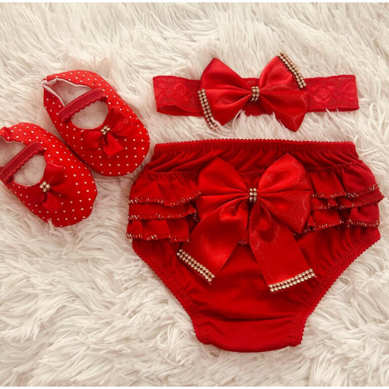 Sapatinho + calcinha bunda rica + tiara De Bebe 3 