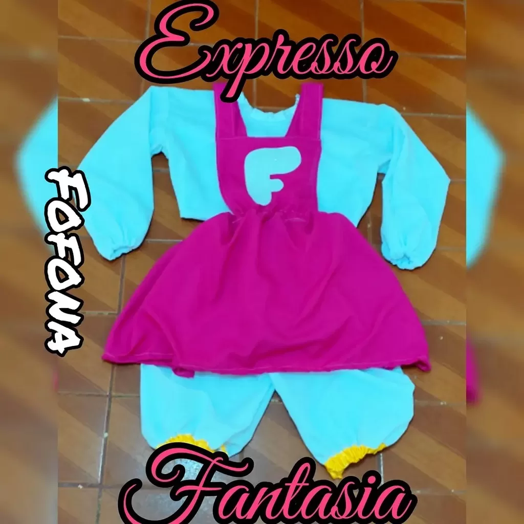 fantasia da fofona Adulto/ infantil