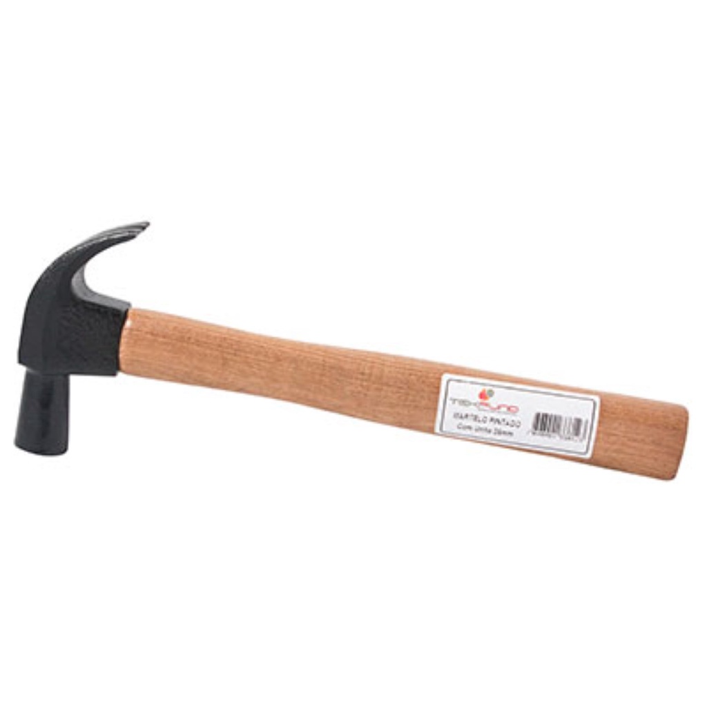 martelo com cabo de madeira