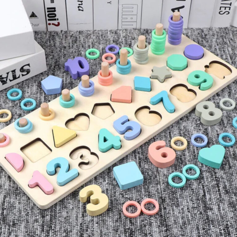 Brinquedo Educativo Montessori Criança Ábaco Mad