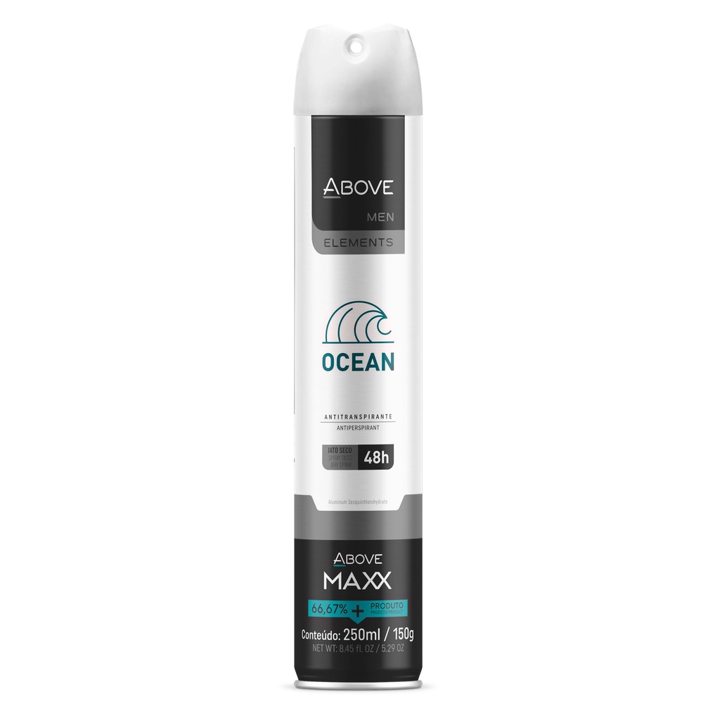Above Desodorante Maxx Elements Ocean 250ml/150g