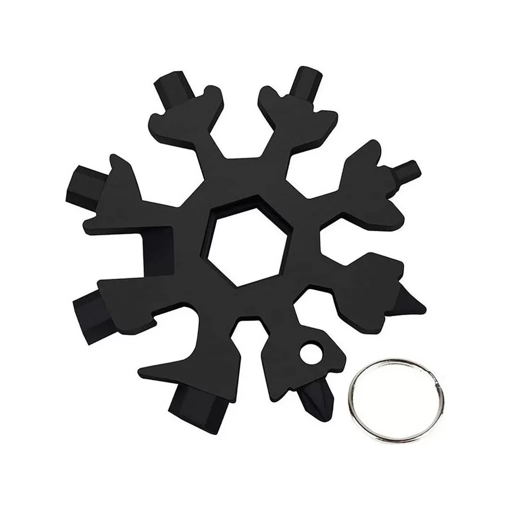 Chaves Ferramenta Floco de Neve 18 em 1 Phillips Fenda Chaveiro De Reparo Multiuso Portátil