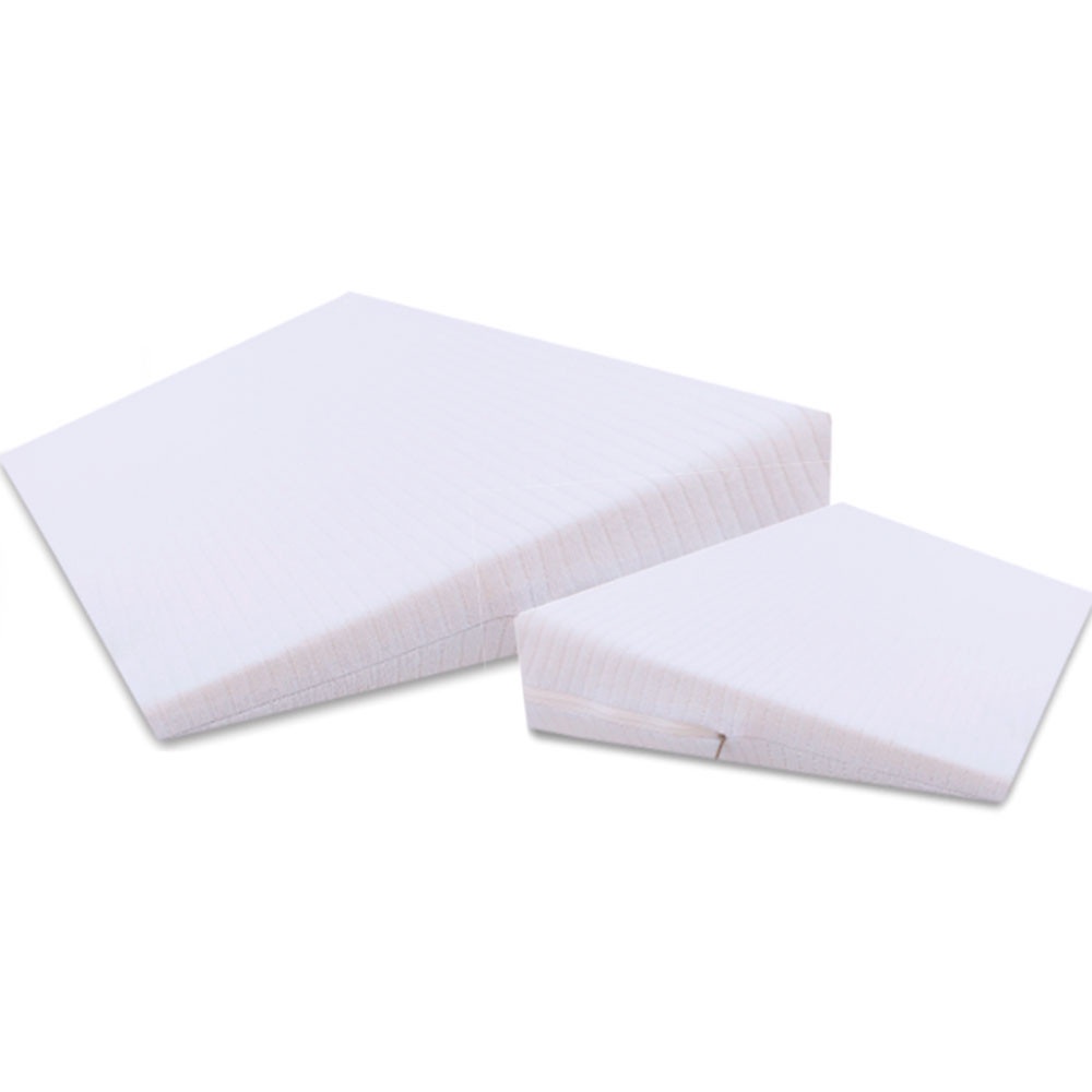 Kit 2 Travesseiros Almofada Bebê AntiRefluxo Rampa Berço p/ Carrinho+ Capa Antialérgica BF Colchões