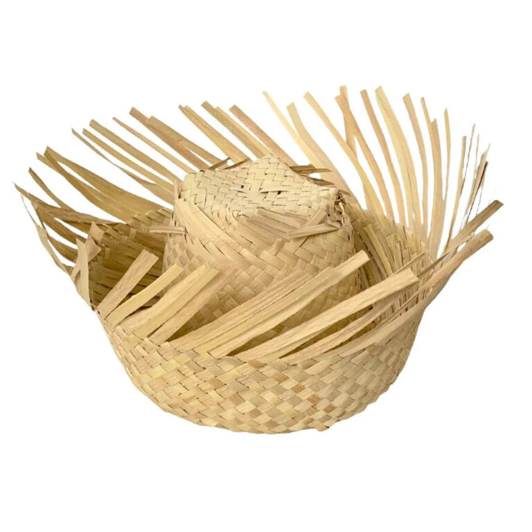 kit 10 Chapeus de Palha Desfiado Festa Junina Juli