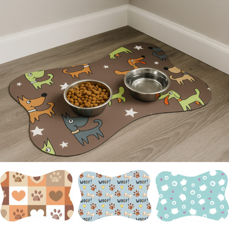 Tapete para Comedouro Pet Antiderrapante – O