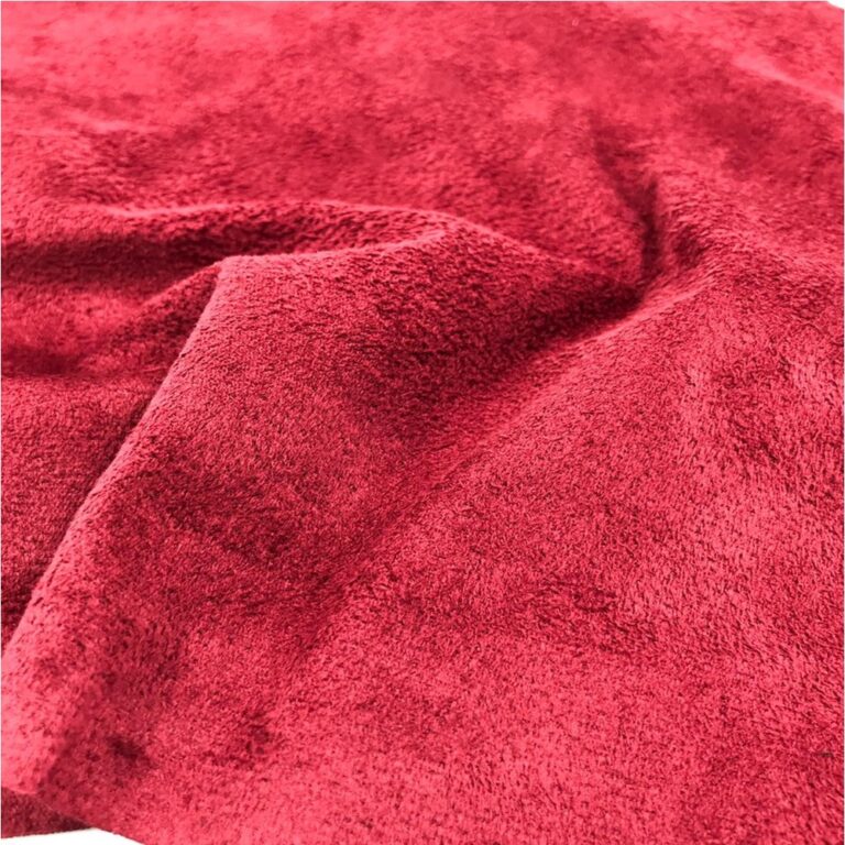 Tecido Suede Camurça Fino Vermelho P/ Confecçõe