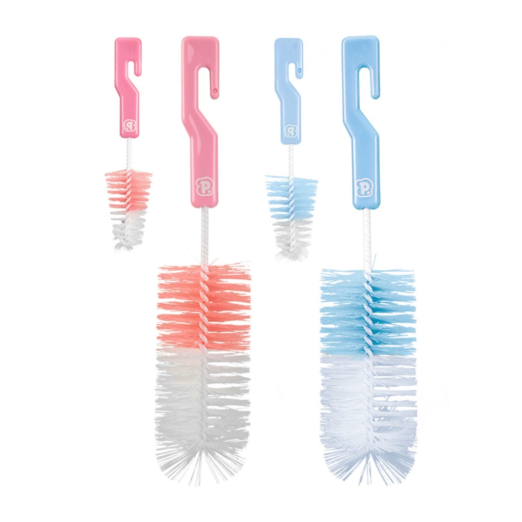 Kit Limpeza Mamadeira Pimpolho  2 Peças, Seguro e Prático para Bebês