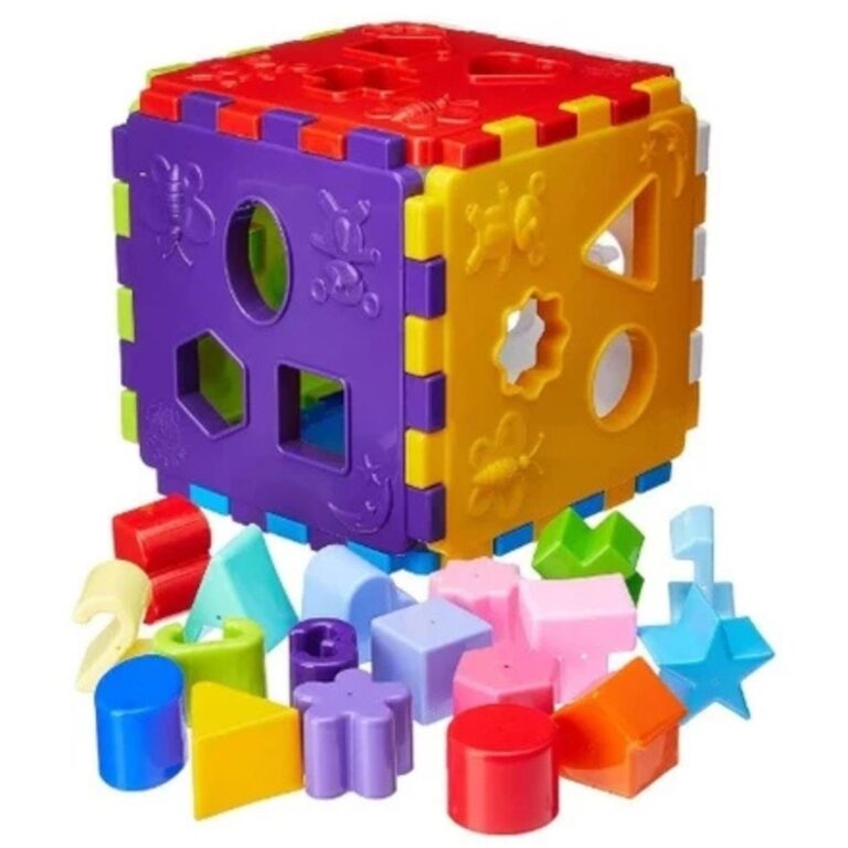 Quadrado Didático Brinquedo de Formas Cubo Educat