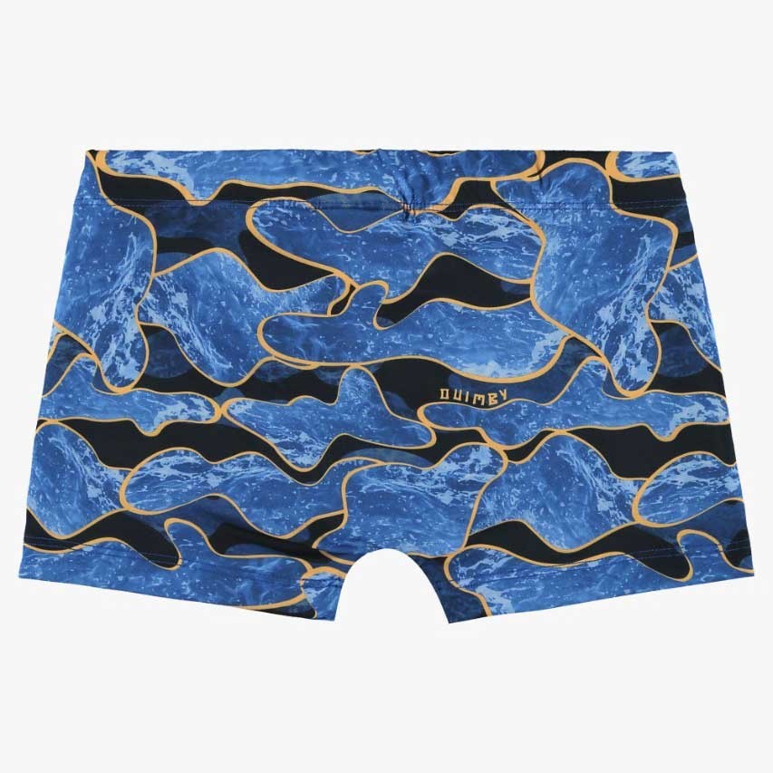 Sunga Infantil Boxer Proteção UV Azul Piscina Praia Verão Quimby Tamanho 2