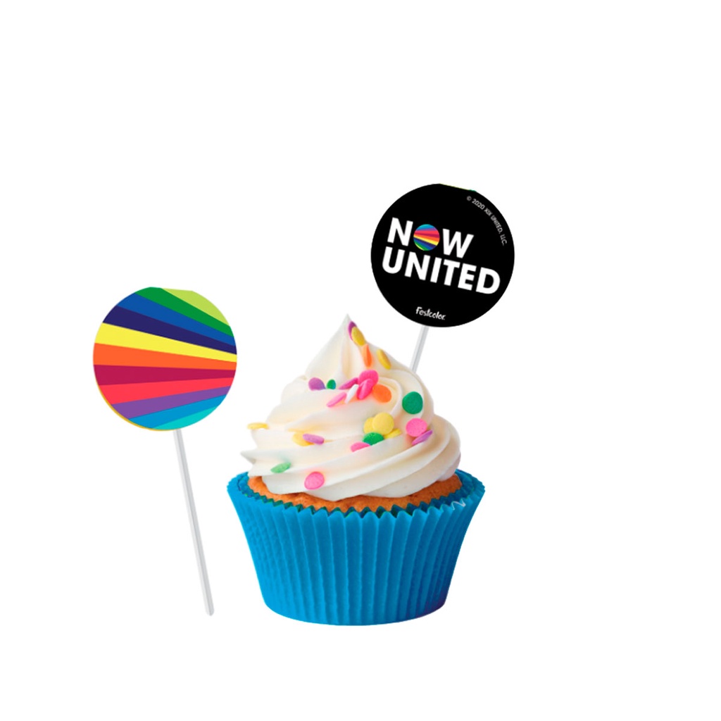 Bandeirinha para Docinhos Now United Festcolor 8und