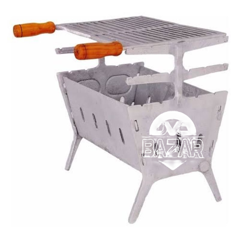 Churrasqueira de alumínio portátil desmontável envio imediato