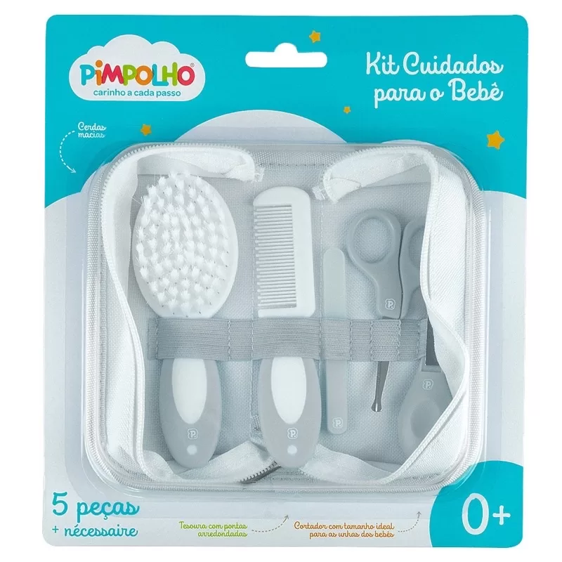 Kit Cuidados Para Bebê com 5 peças + Necessaire – Pimpolho