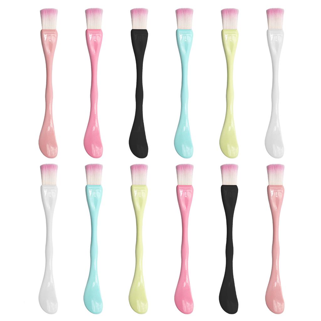 Kit 12 Pincel Espátula para Aplicação de Máscara Argila Maquiagem Skincare Creme Facial Spa Limpeza