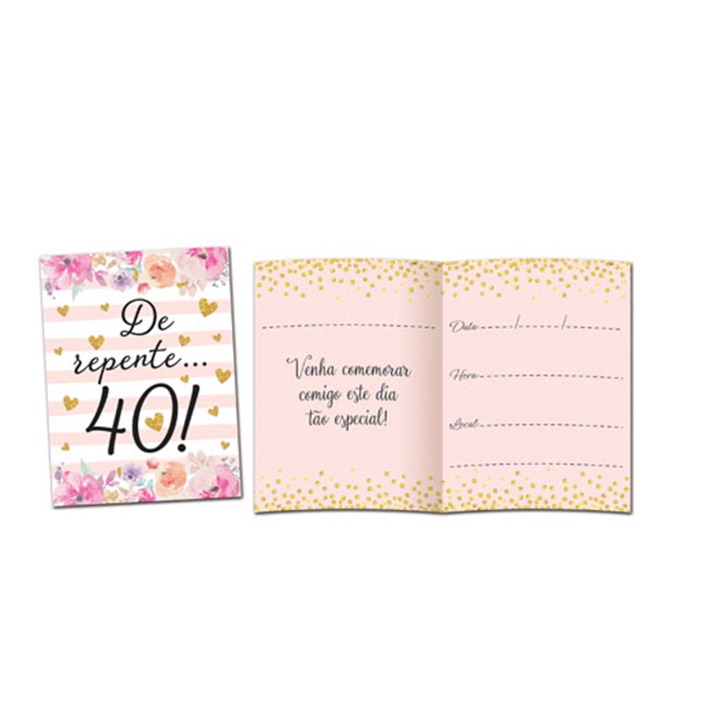 Convite de Repente 40 Junco 8und