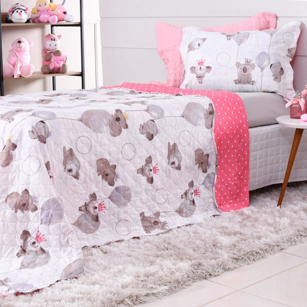 Kit Cobre-Leito Kids Solteiro Menina