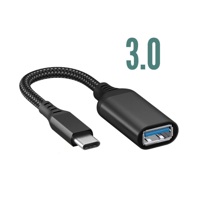 Cabo Adaptador OTG USB para Tipo C Mouse Teclado P