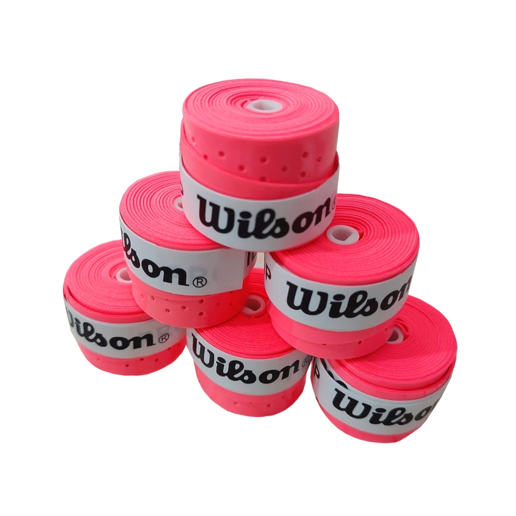 Overgrip Wilson Pegajoso Perfurado Grip para raquete Tennis, Beach Tênis, Squash, Padel – ROSA