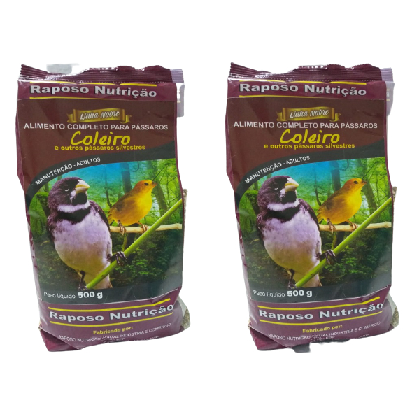 2 Unidades Coleiro  e outros Pássaros  500gr cada