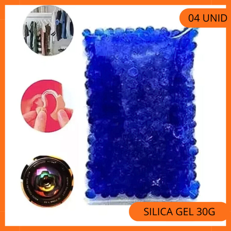 Silica Gel Azul 30g Kit 4 Sachês Desumidificador 