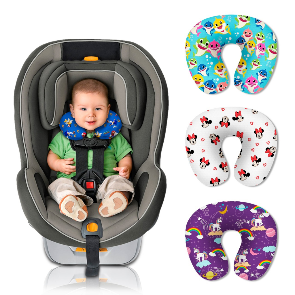 Almofada de pescoço  travesseiro viagem Bebê criança infantil diversos modelo