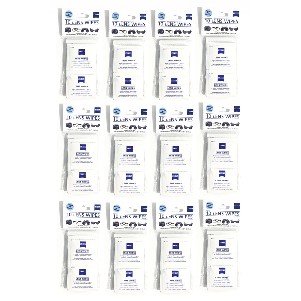 Kit Lens Wipes Zeiss C/ 90 Lenços Umedecidos PROMO