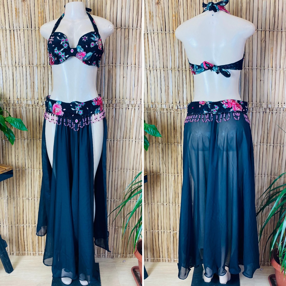 [Liquidação] Dança do Ventre Traje  Bordado Completo – M-42 –  Pronta Entrega – TPCL-591