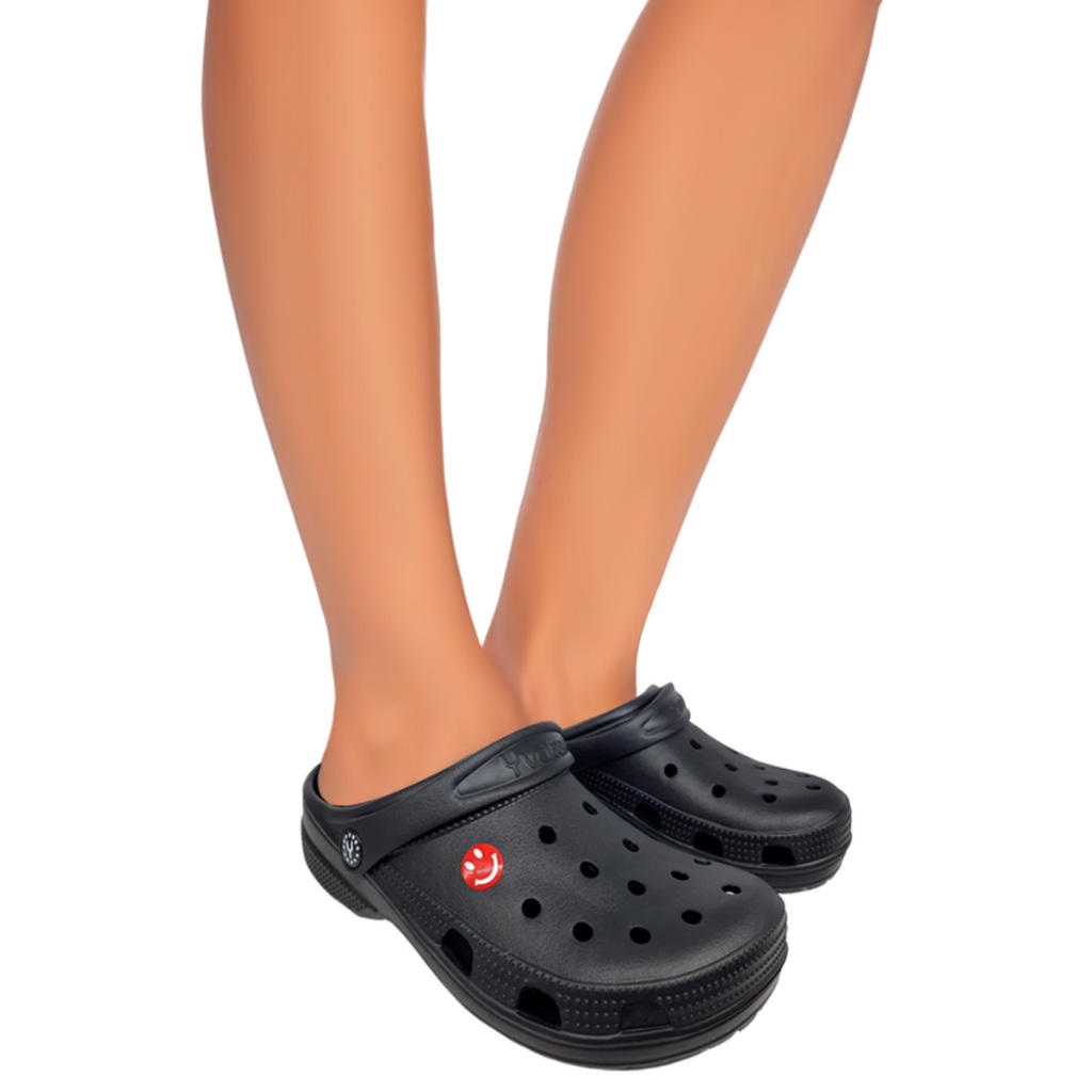 Babuche Yvate Sandália Ortopedica Leve Macia Clog Classic Original Preto