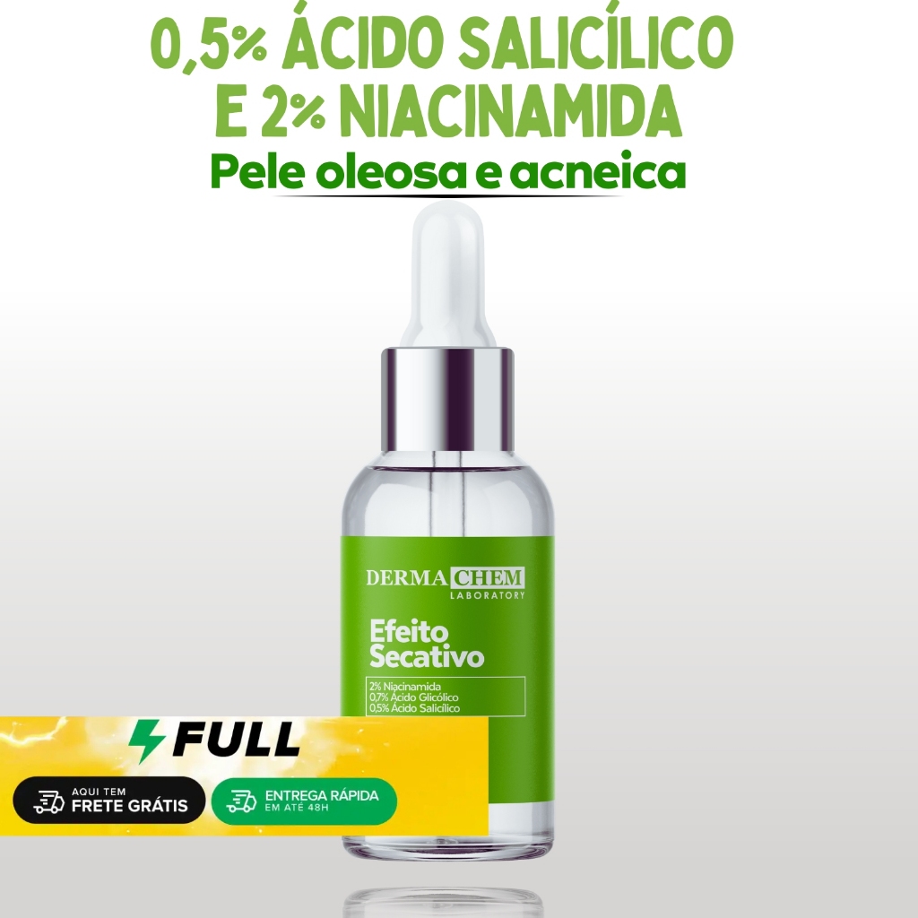 Sérum Secativo de Espinha Pele Oleosa Controle da Acne 30ml