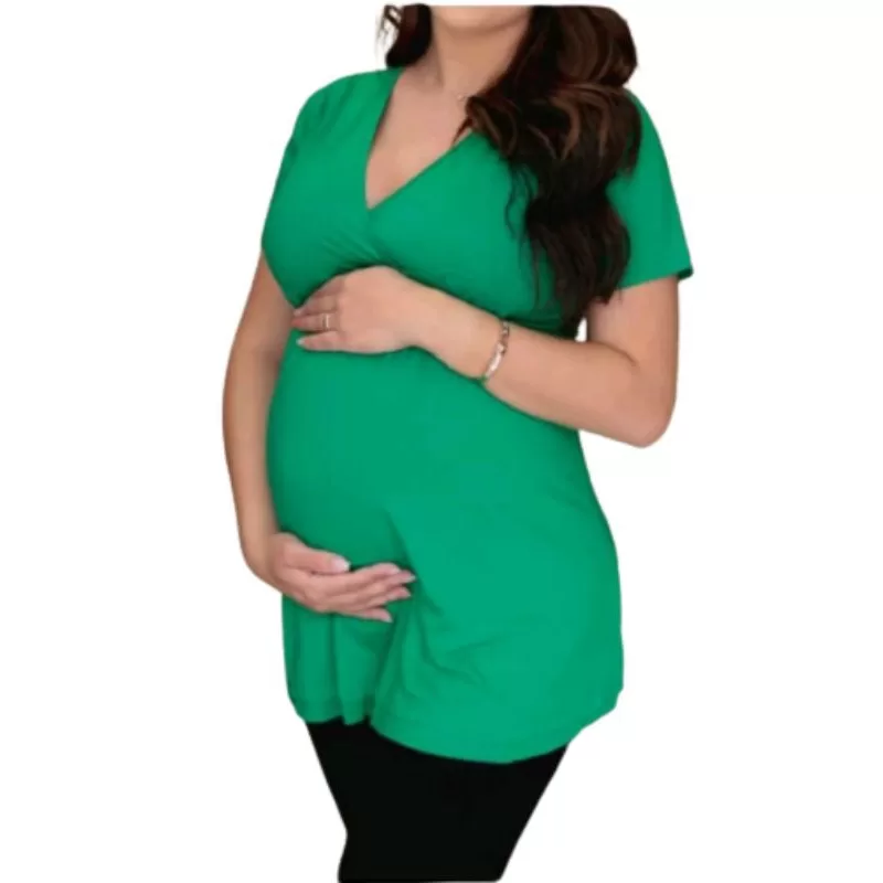 Blusa Bata Para Gestante Soltinha Amamentação Grávida