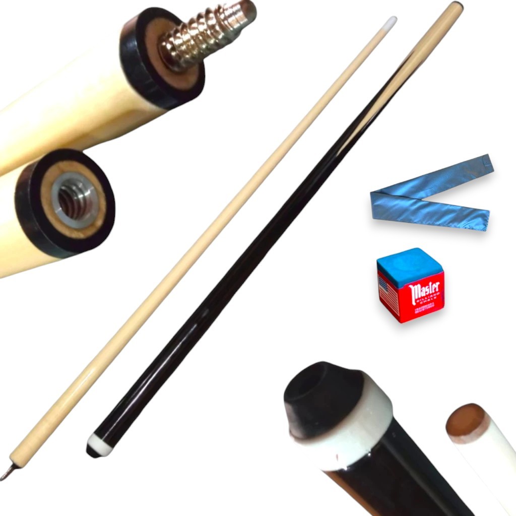 Taco de sinuca bipartido alta qualidade snooker profissional/amador + 1 GIZ AZUL