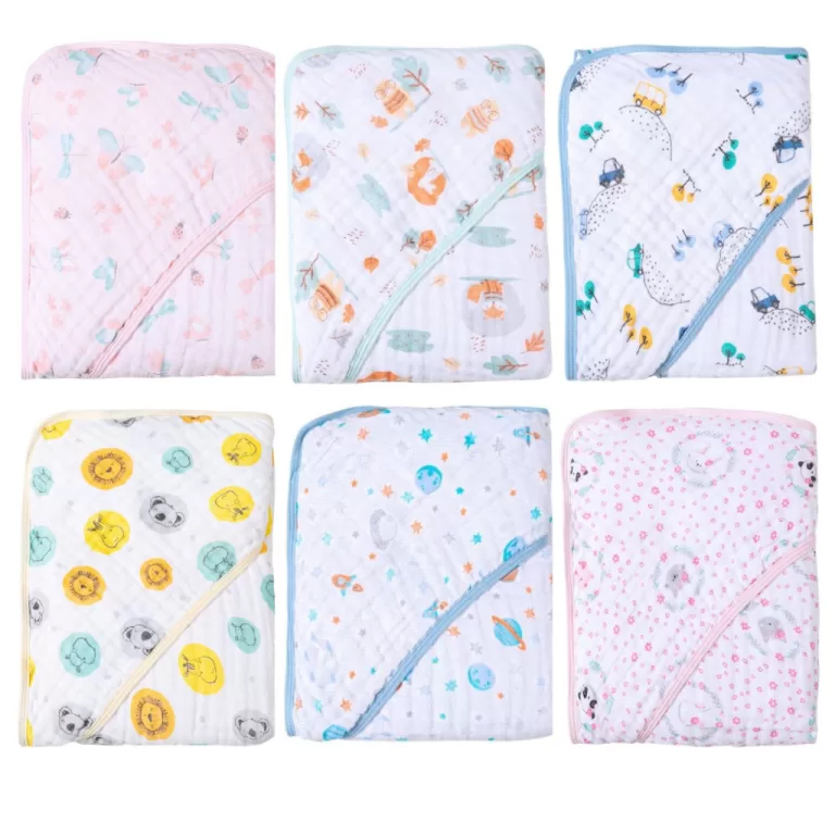 Toalha de Banho Fralda Soft com Capuz para Bebê  