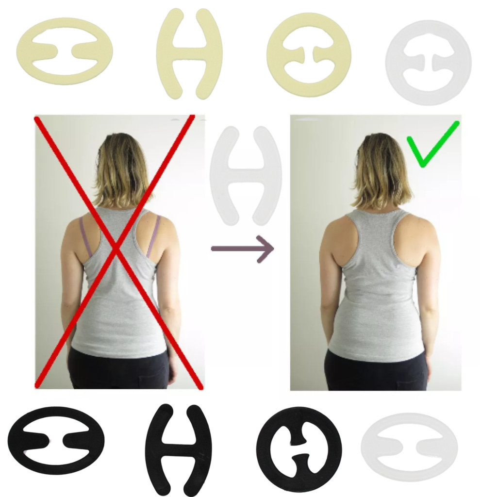 Kit 9 und Clip Gancho de prender Sutiã e esconder alça tipo Nadador