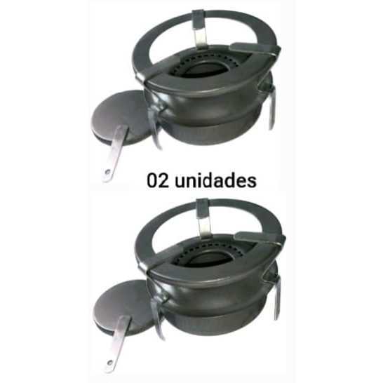 Kit 02 unidade Fogareiro Fogão Acendedor Carvão 