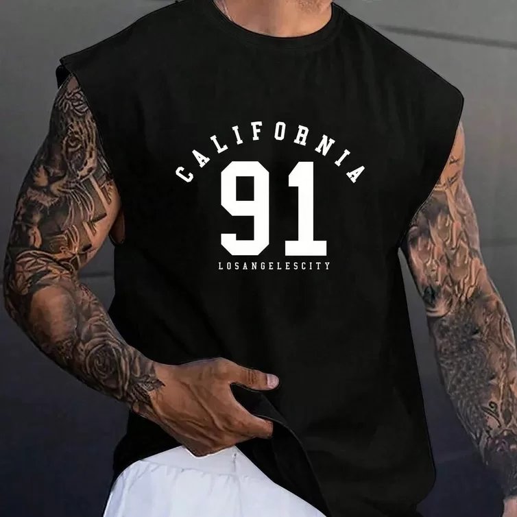 Camiseta Regata Oversized Masculina Treino Academi