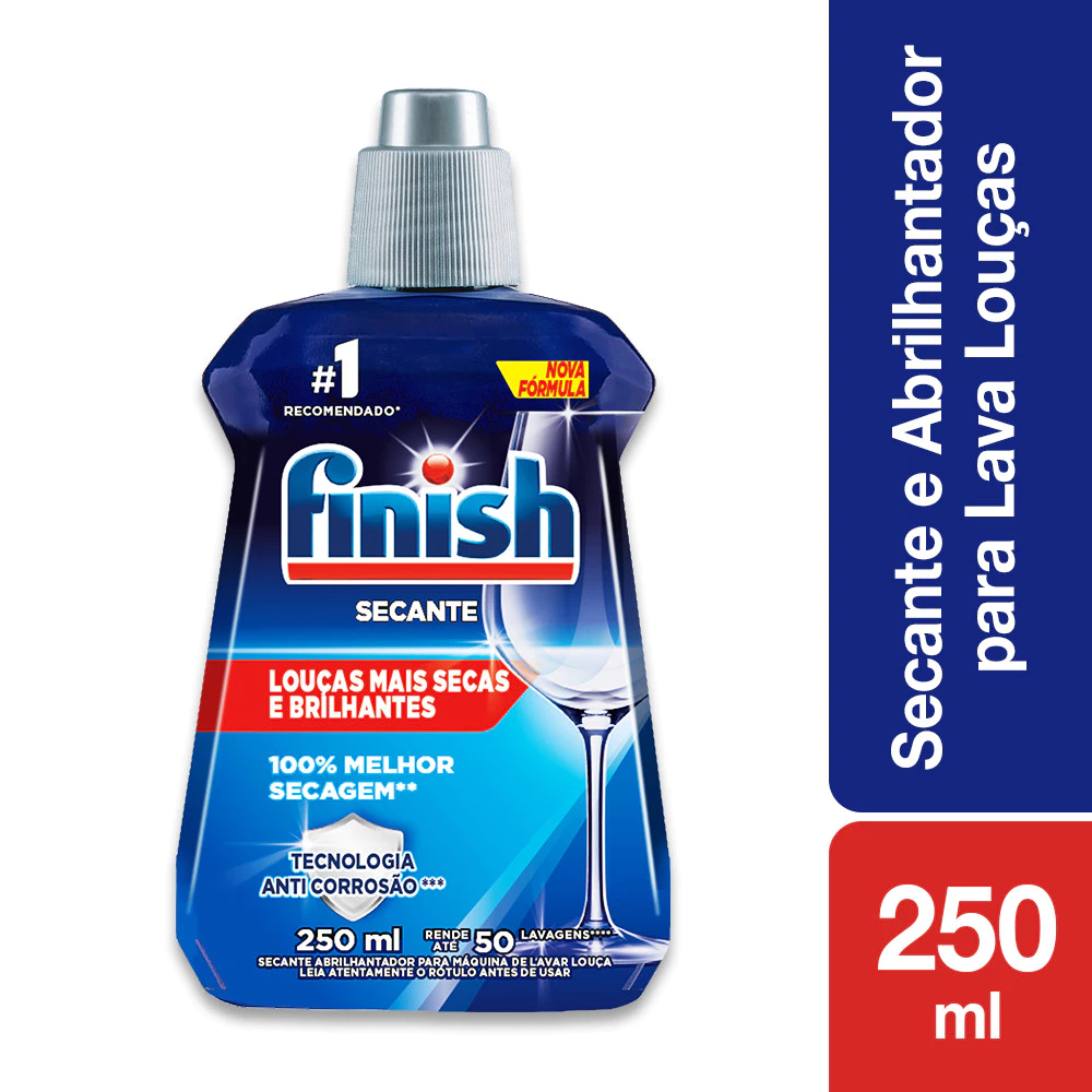 Secante Abrilhantador Máquina Lavar Louças Finish 250ml