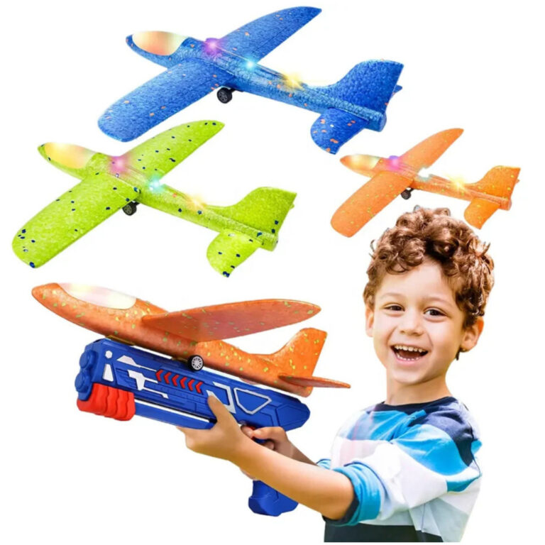 Brinquedo lançador de planador colorido com lanç