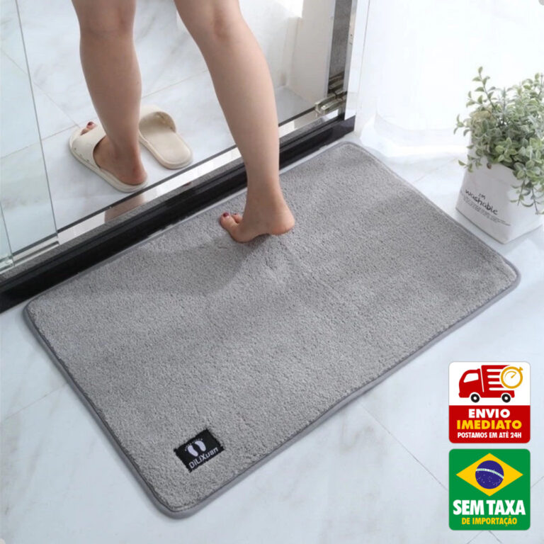 Tapete Capacho Soft Banheiro Absorvente 40x60cm Pe
