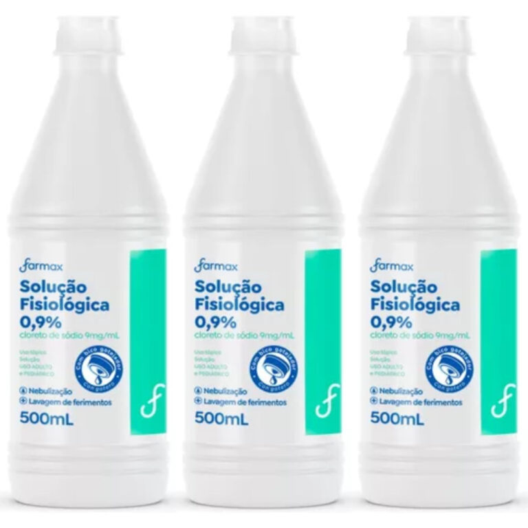 Kit C/ 3un Soro Fisiológico Farmax 500ml