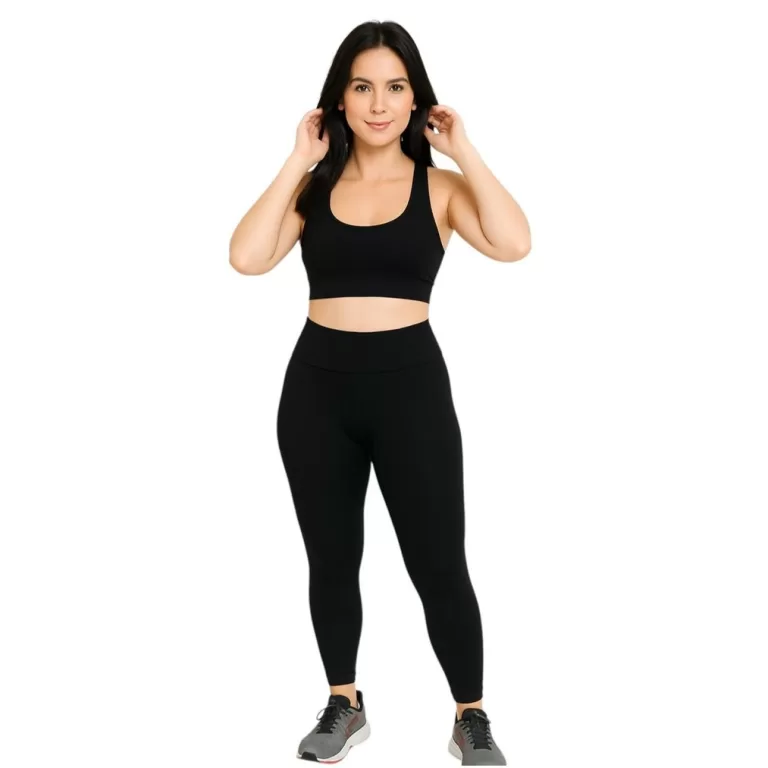 Calça legging leg feminina em suplex sem transpar