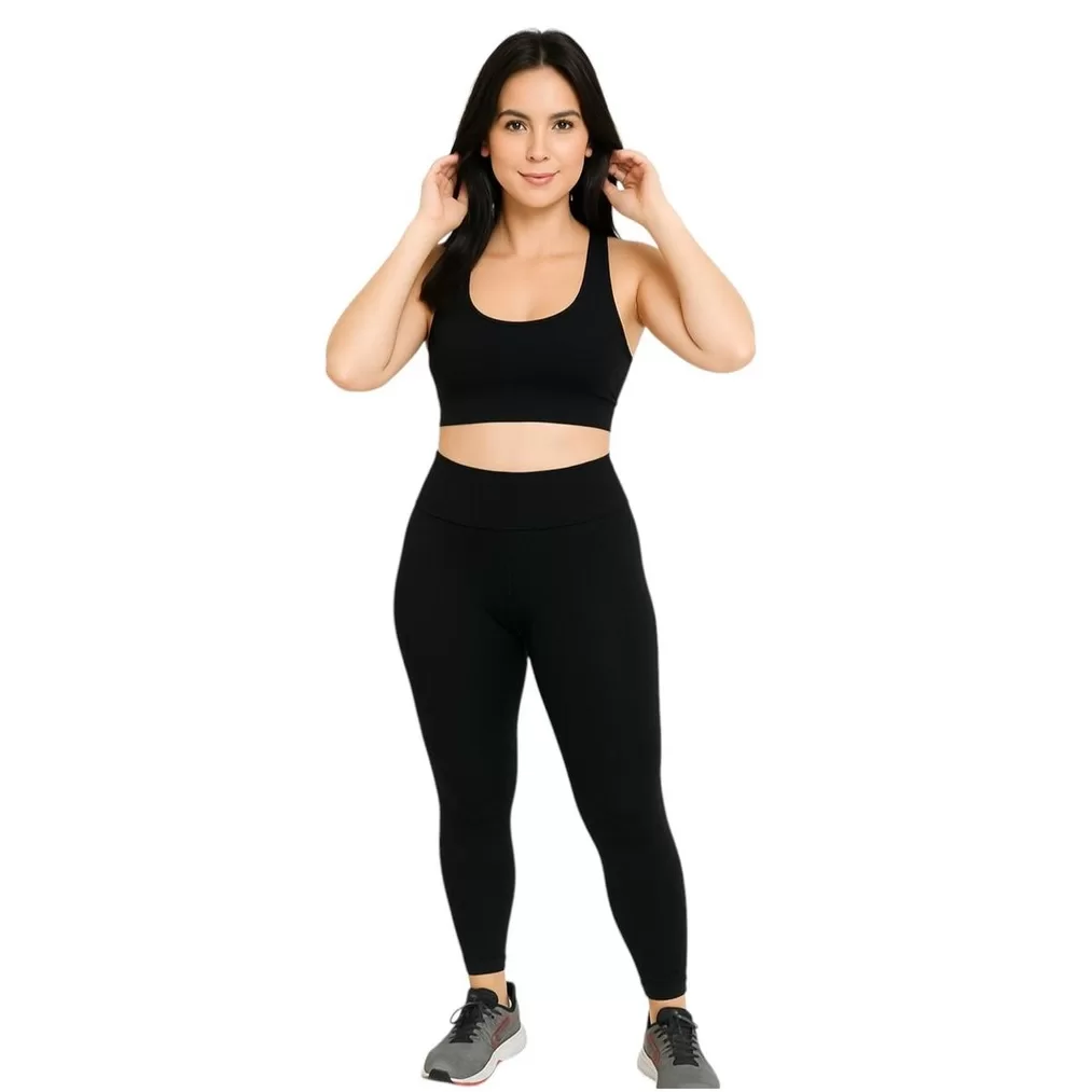 Calça legging leg feminina em suplex sem transparência ótima para exercícios