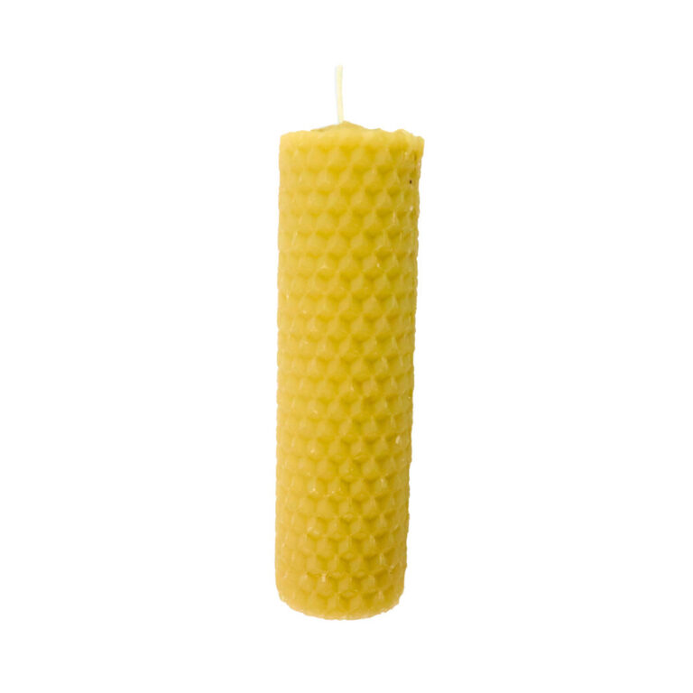 Vela de Cera de Abelha Natual 10×3 Cm
